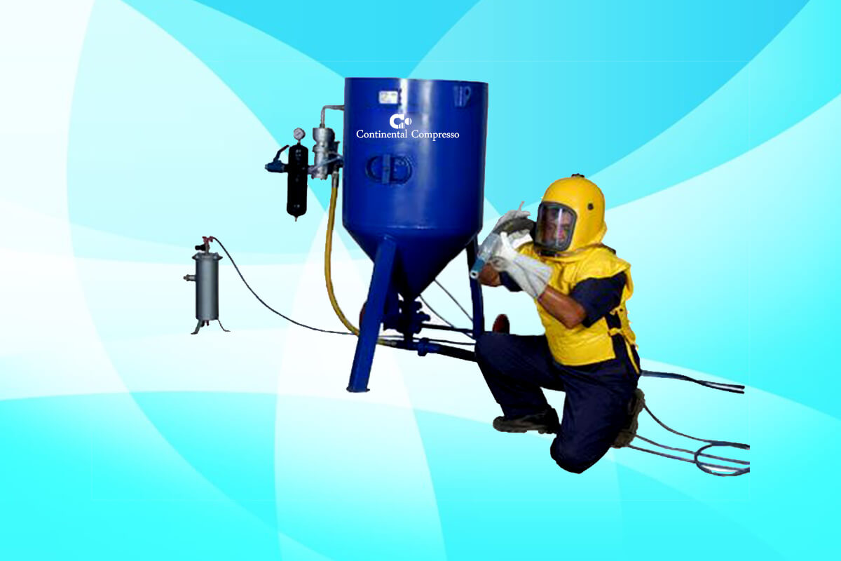 continental sand blasting hoper on rental